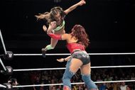 High flying action by Catanzaro